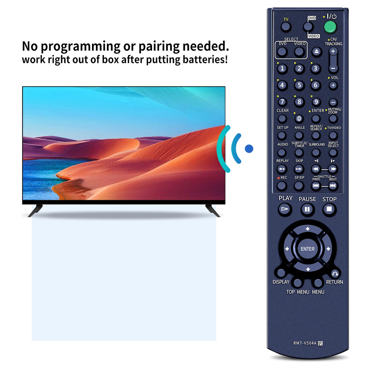 RMT-V504A Remote Control For Sony DVD Player SLV-D271P SLV-D370P SLV-D360P