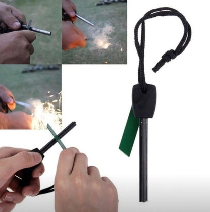 Emergency Magnesium Fire Starter Kit – 6 Bags of Pure Portable, Silver