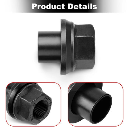 6 Pack 33mm M22x1.5 x 19mm Wheel Nuts Sleeve Nuts M22-1.5x19mm Skirt Flange