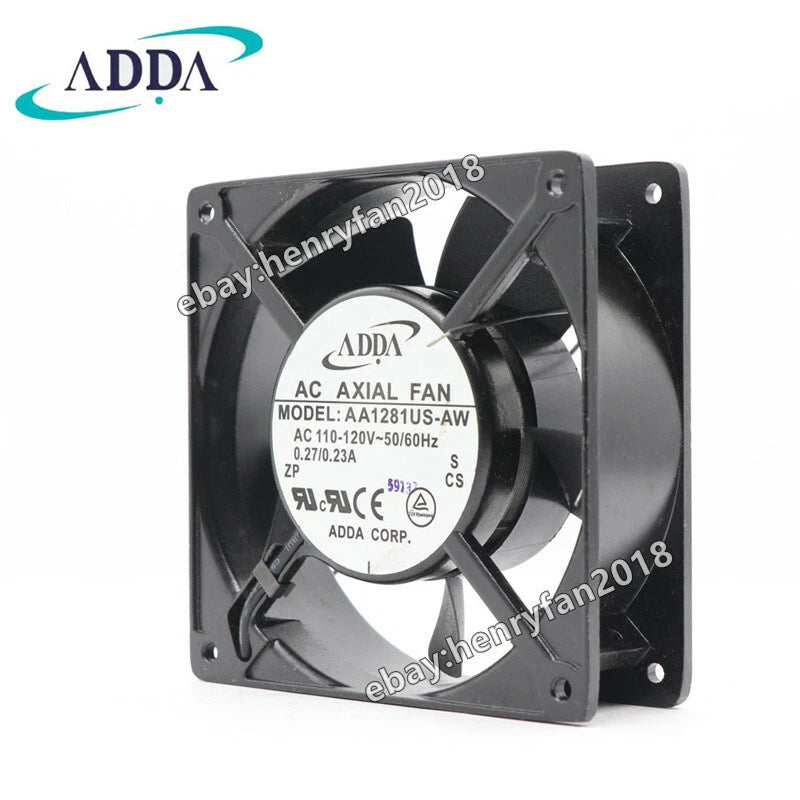 ADDA AA1281US-AW Axial Fan 110/120VAC 0.27/0.23A 120*120*38MM Server Cooling Fan