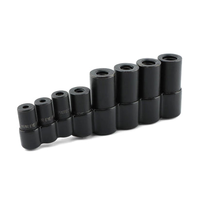 Black Coated Tap Socket Set 70500 8PCS for 1/4 Inch and 3/8 Inch Drive Sizes