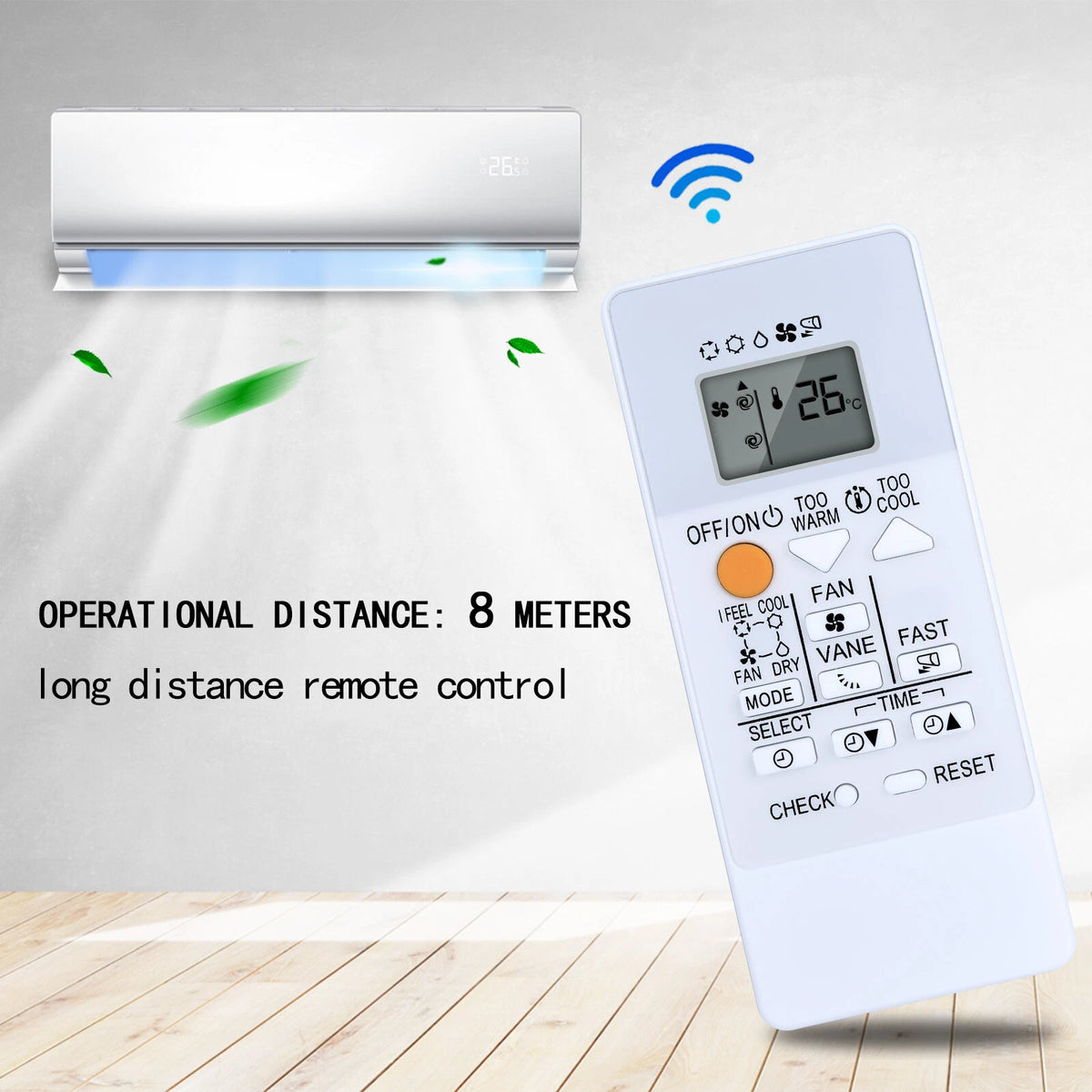 RH19B Remote Control For Mitsubishi Electric Air Conditioner E2214L426