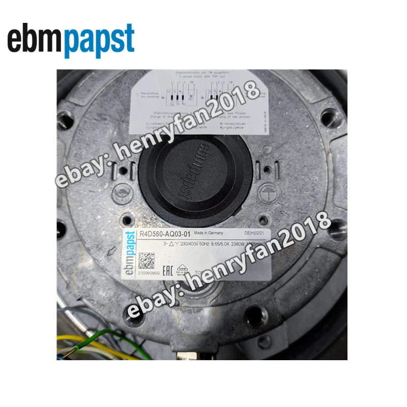 Ebmpapst R4D560-AQ03-01 Centrifugal Fan AC230V/400V High-voltage Cabinet Fan
