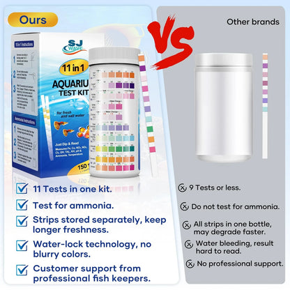 11 in 1 - Aquarium Test Strips | 950 Tests - 150 | Fish Tank...