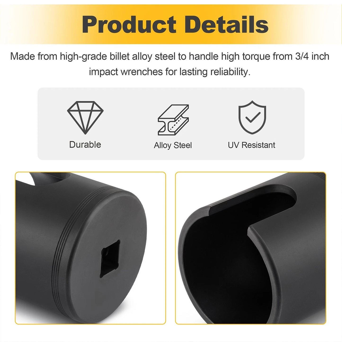 Tie Rod Socket Tool for Class 6-8 Trucks 10353 for Tie Rod Adjustment & Removal