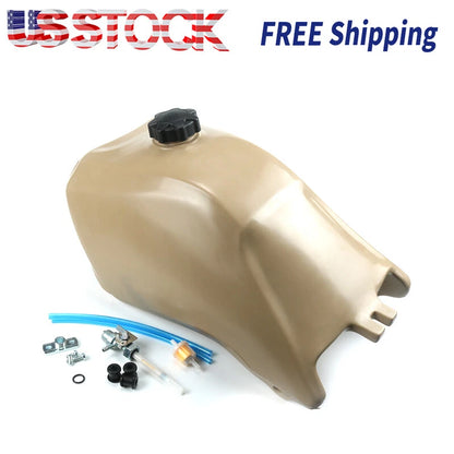 For HONDA TRX300 93-2000 PLASTIC GAS FUEL TANK FOURTRAX beige with petcock