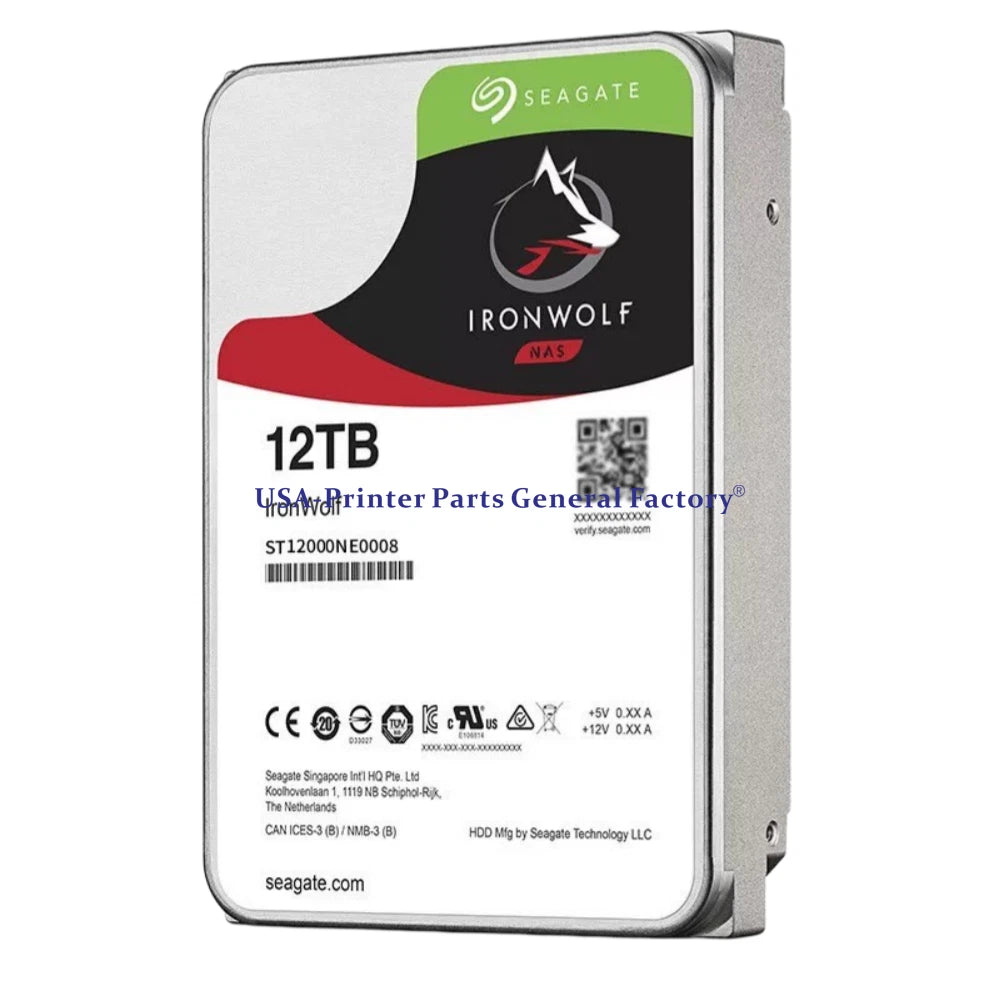 Seagate IronWolf Pro ST12000NE0008 12TB SATA 6Gb/s 3.5'' Internal NAS HDD