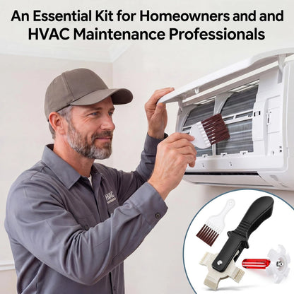 Dunkive AC Fin Comb Set with 2 Straighteners and Coil Cleaning Brush,...