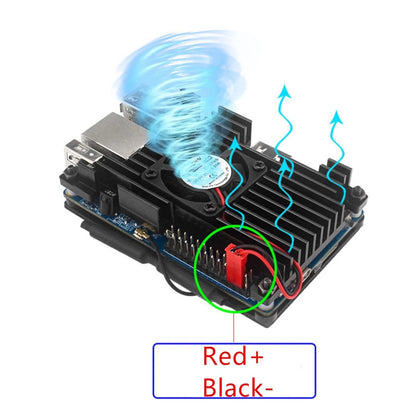 G Aluminum Case with Cooling Fan Active Passive Radiator Kit for Orange Pi 3 LTS