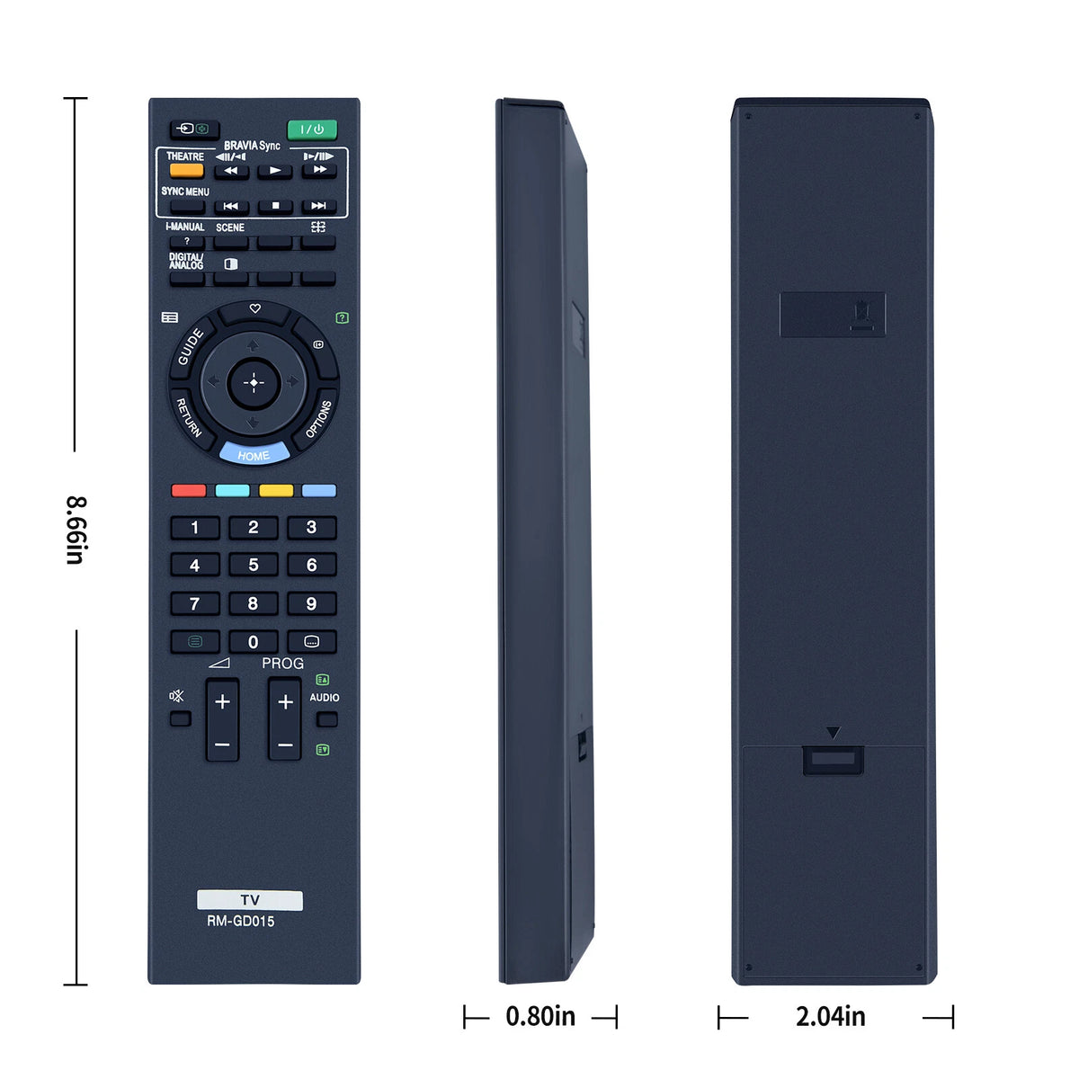 RM-GD015 Remote Control For Sony KDL-32EX400  KDL-40EX400 KDL-32EX500 TV