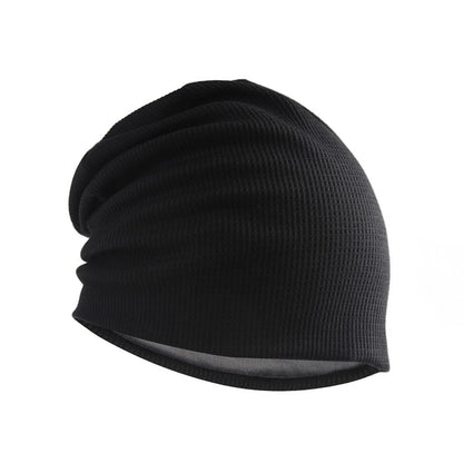 Black Men Women Baggy Cap Slouch Oversize Hat Ski Beanie Winter Knit Warm G