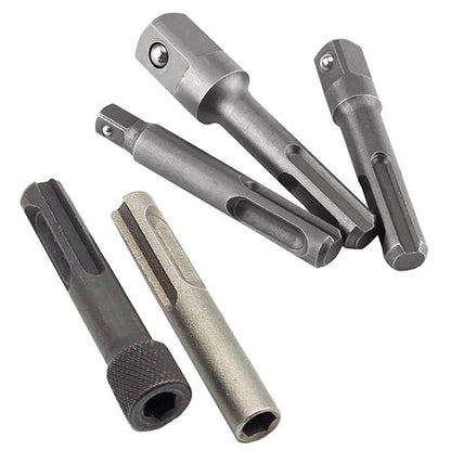 5pcs SDS Plus 1/4" 3/8" 1/2" Screwdriver Bit Hammer Drill Bit Accessories