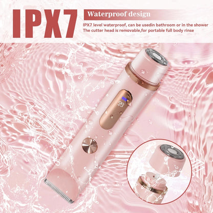 Bikini Trimmer for Women 2in1 High Power Epilators Hair Removal Pink