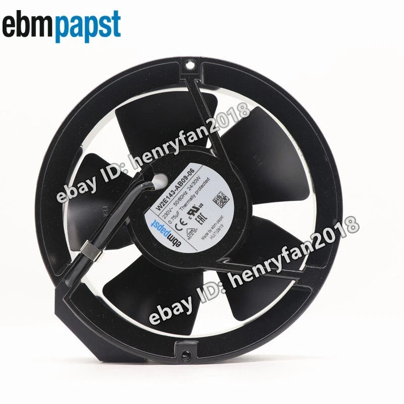 Ebmpapst Fan W2E143-AB09-06 230VAC 24/30W High temperature Resistance Axial Fan