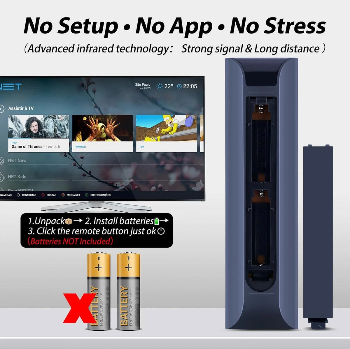Remote Control For RCA 32-Inch HD Smart Google TV TC-LE32K-AN2401