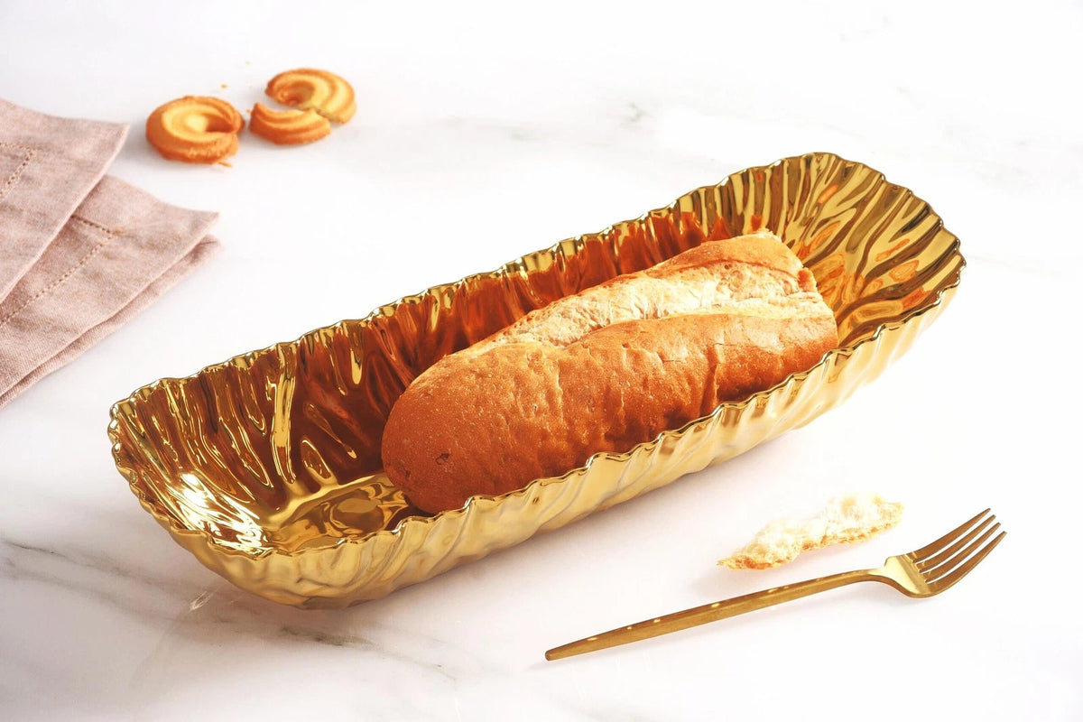Pampa Bay Rectangular Server (Gold) Small, Gold