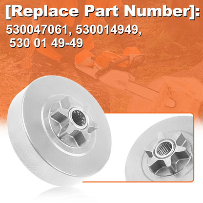 Mtanlo 3/8-6T Spur Sprocket 3/8-6t-for Husqvarna 36 41 136 137 141 142 235