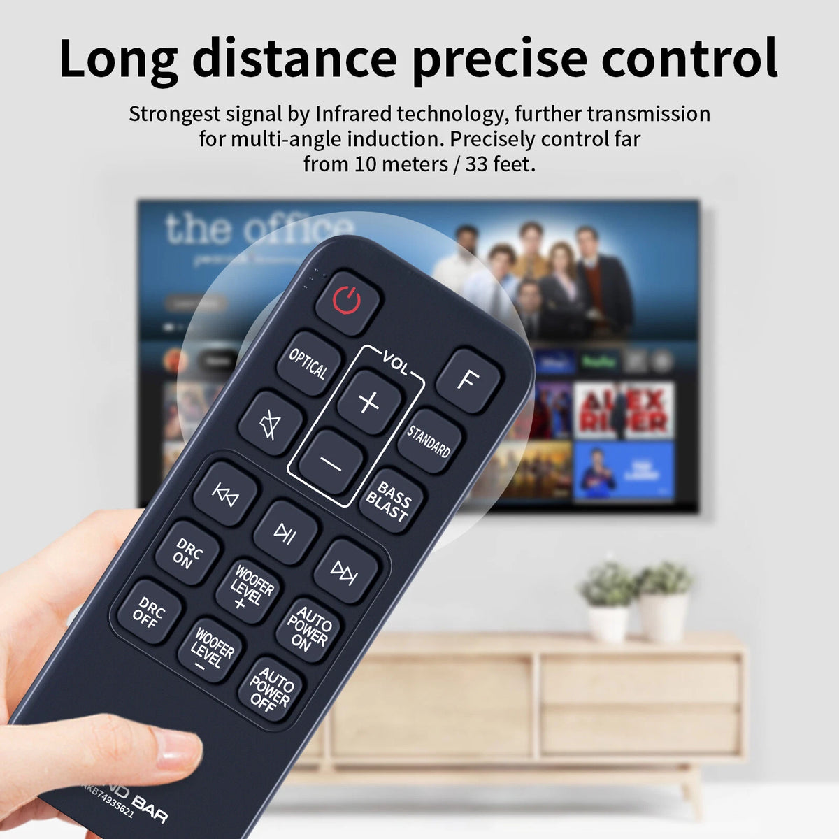 AKB74935621 For LG Sound Bar Remote Control SJ2 SPJ2B-W SJ2.DEUSLLK