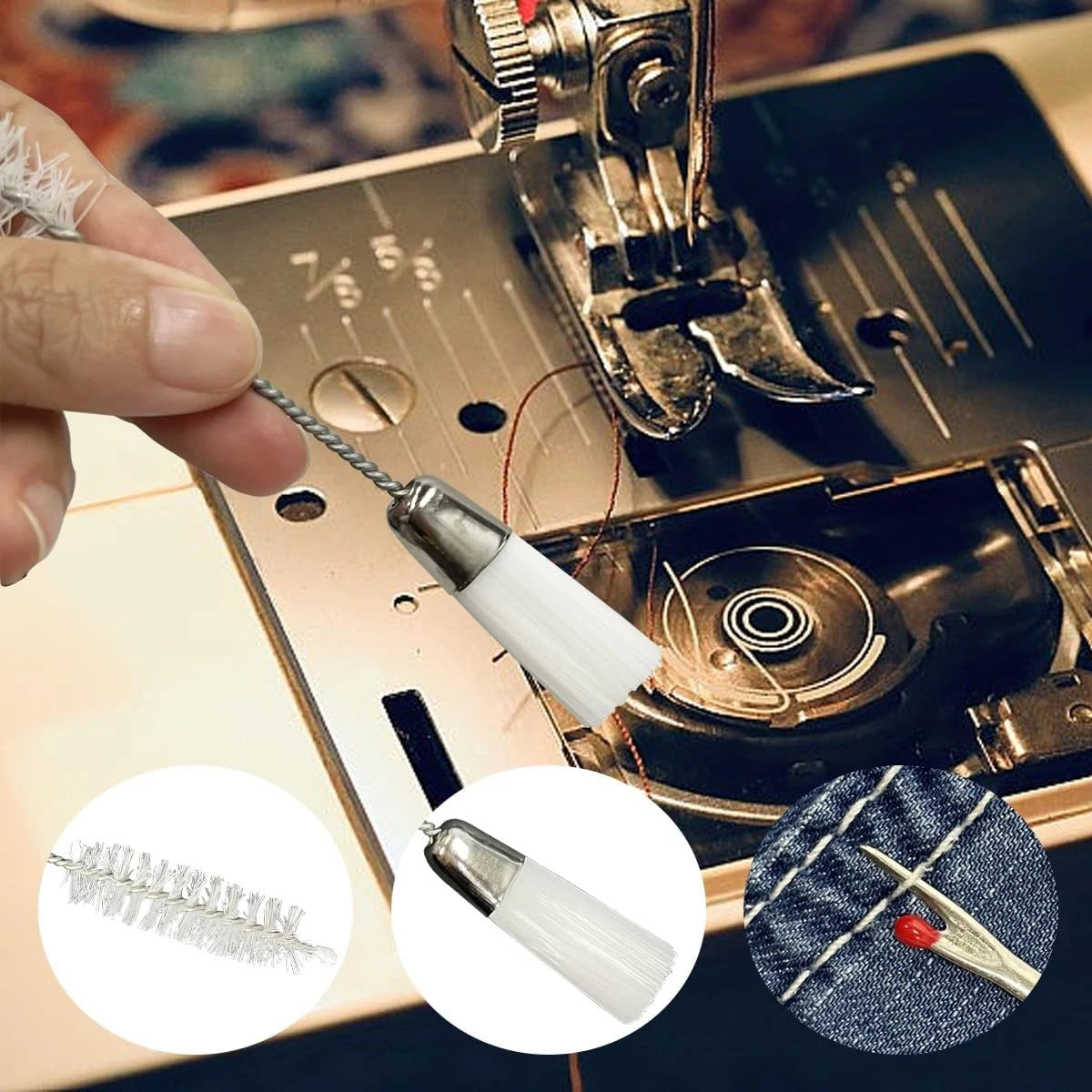 21 Pieces Sewing Machine Cleaning Kit,Sewing Repair Tools purple