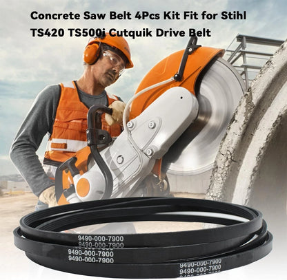 Concrete Saw Belt Kit Fits for Stihl TS420 TS500i Cutquik Drive Belt,...