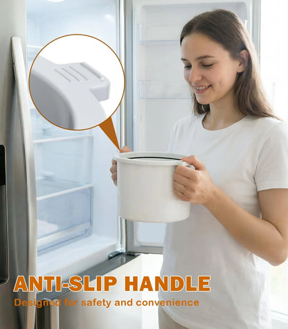 Ice Cream Maker Machine, 1.52 Quarts Cream, Sorbet and 1.52-Qt, white