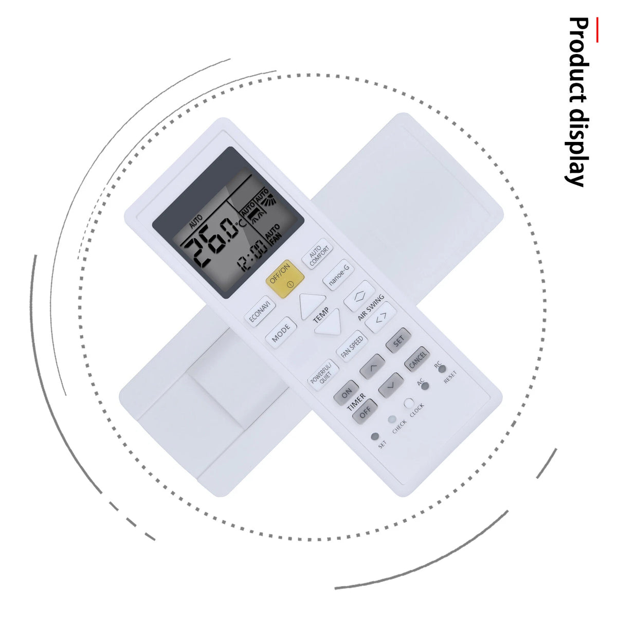 Remote Control For Panasonic Nanoe-G Split Unit Air Conditioner A75C12650