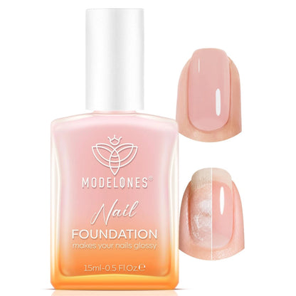 modelones Nail Strengthener and Growth 0.34 Fl Oz (Pack of 1), A1-Peachy Pink