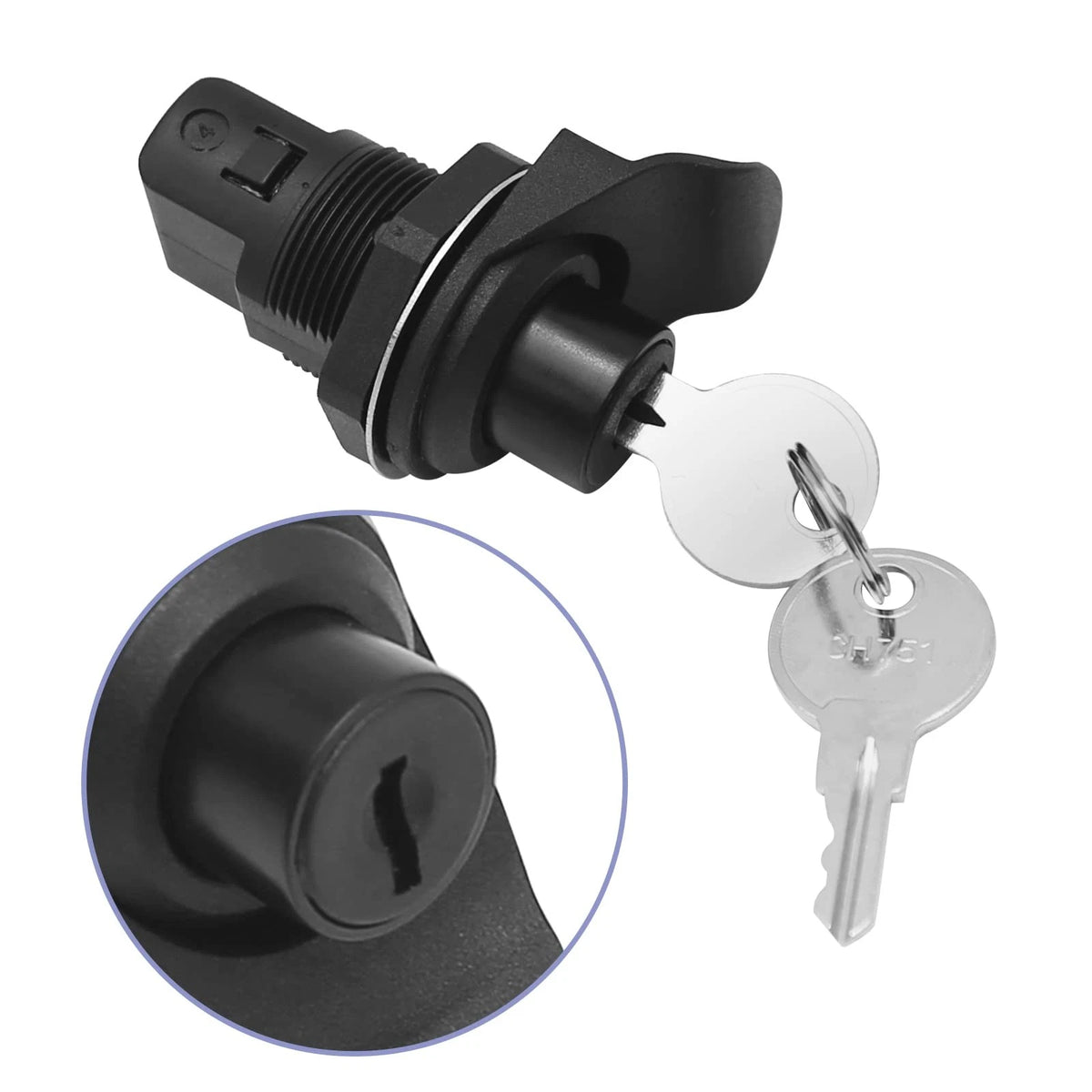 ZUDKSUY Push Button Latch Replacement for Southco 93-303, Black