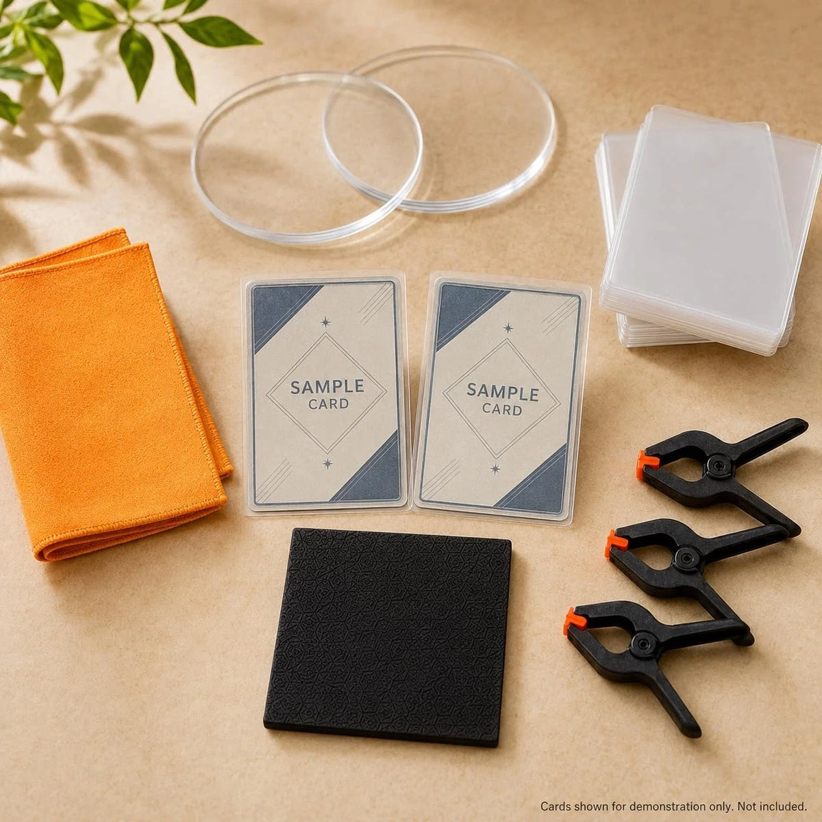 Nopesvt 245 PCS Trading Card Cleaning Kit,Sports Care Flattening Medium