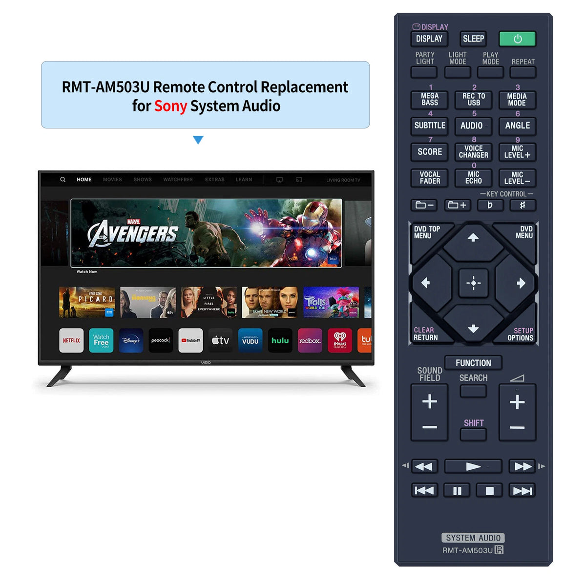 RMT-AM503U Remote Control for Sony AV System MHC-V42D