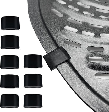 Nvkwca 8PCS Air Fryer Rubber Spacers for PowerXL 2QT Fit 7QT, Black