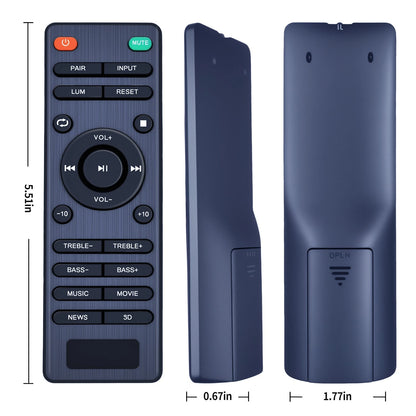 Remote Control For Abox FS22CS / VMAI S4 2.1 TV Sound Bar FS21HS-L