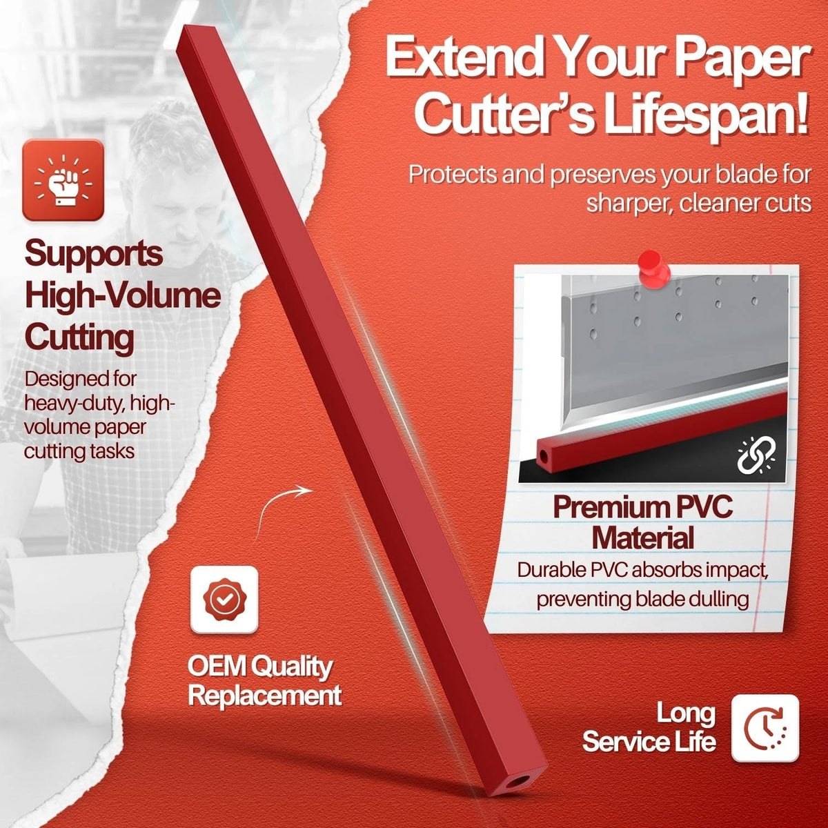 Flexzion 17" A3 Cutting Stick Replacement, Stack Paper