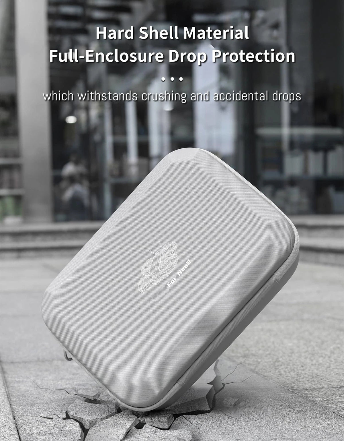 Carrying Case for DJI Neo 2, Portable 32.5*23.5*9CM (12.8*9.2*3.5IN), grey