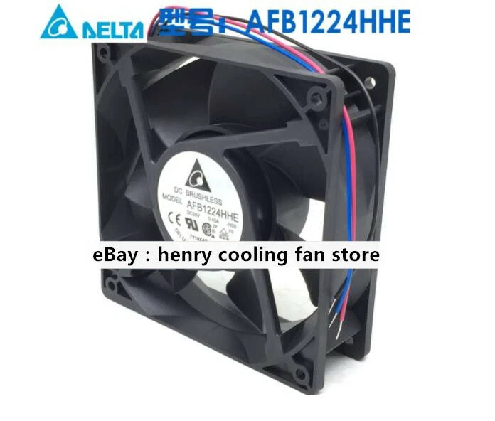 Delta AFB1224HHE -R00 DC 24V 0.45A 120*120*38mm 3-wires Axial Cooling Fan