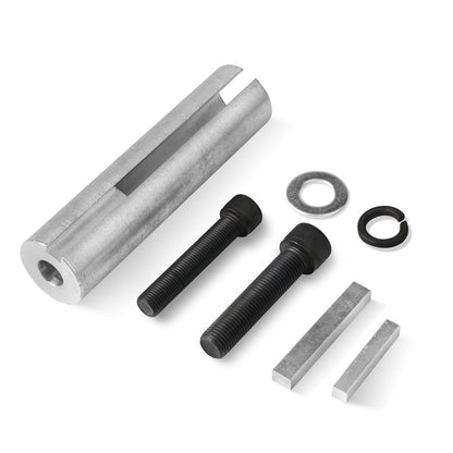 Extended 1 to 1 1/ 8in 1/4" Key Gas Engine pulley Crank Shaft Sleeve Adapter