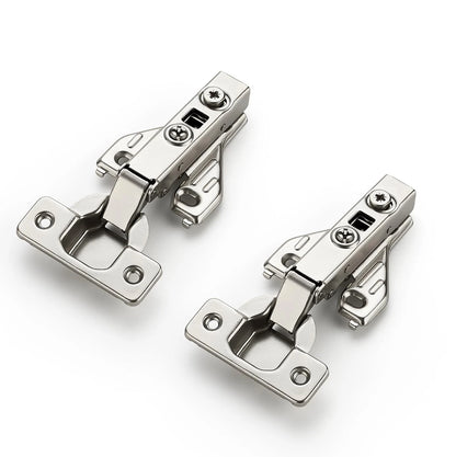 Ravinte 1 Pair 2 Packs Full Overlay Cabinet Door Hinges,105 Satin Nickel