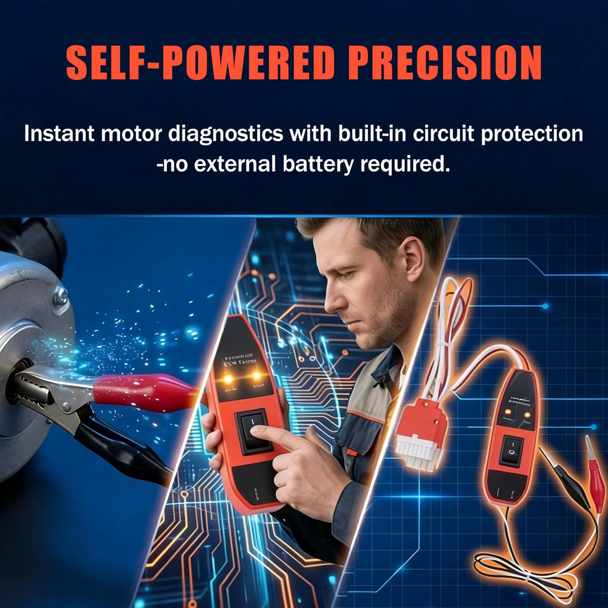 Universal ECM Motor Tester for HVAC, Advanced Diagnostic Tool ORENGE
