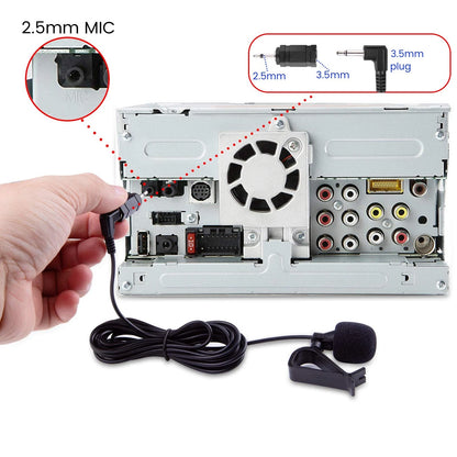 weishan Car Microphone 3.5mm, Radio Mic Replacement for Pioneer Black