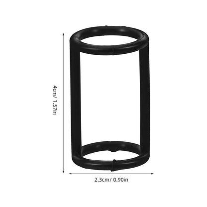 Ciieeo 2pcs I-shaped Silicone Sealing Ring for Ice 4.00X2.30X2.30CM, Black