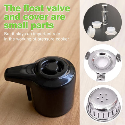 CeroDimo Universal Pressure Cooker Steam Release Valve and Float Black