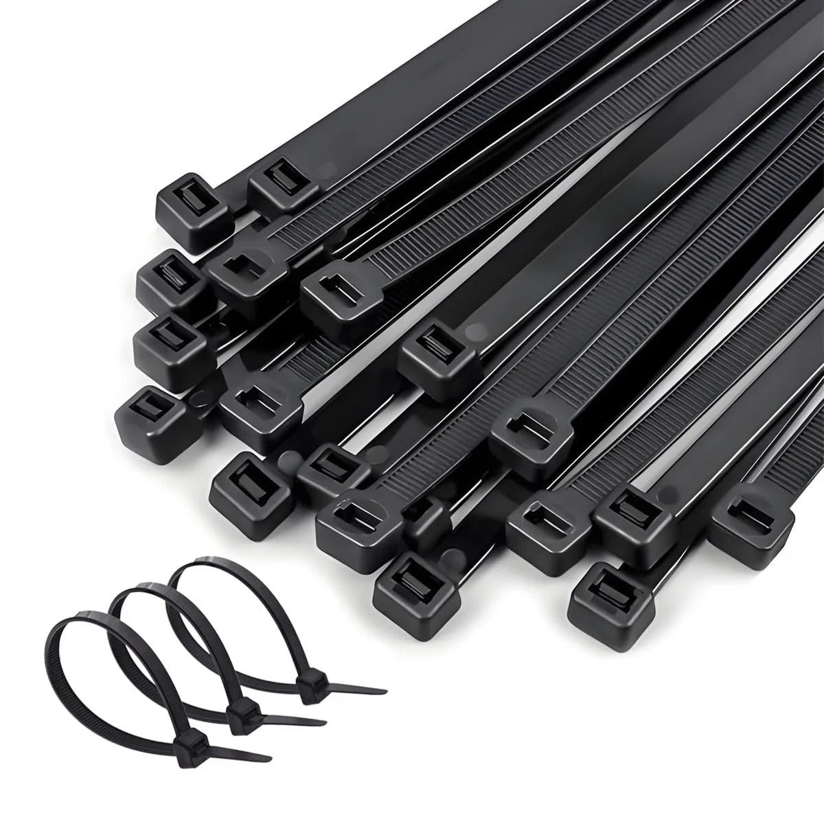 Aroono Cable Zip Ties, 100 PCS Black 0.22 x 14 inch, Multi Purpose Self