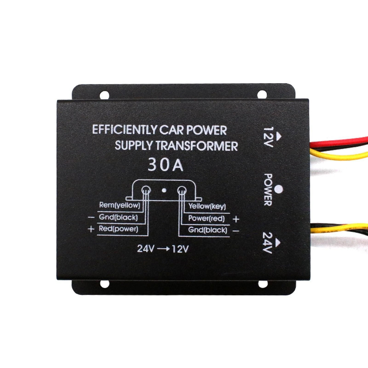 30A Car 24V To 12V Voltage Reducer Step Down Inverter Supply Power Converter