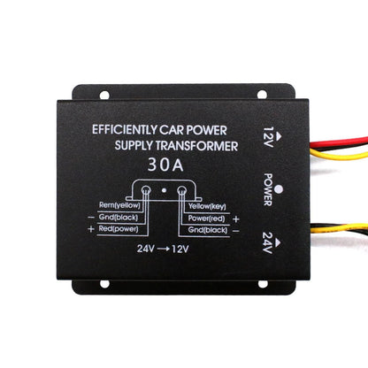 30A Car 24V To 12V Voltage Reducer Step Down Inverter Supply Power Converter