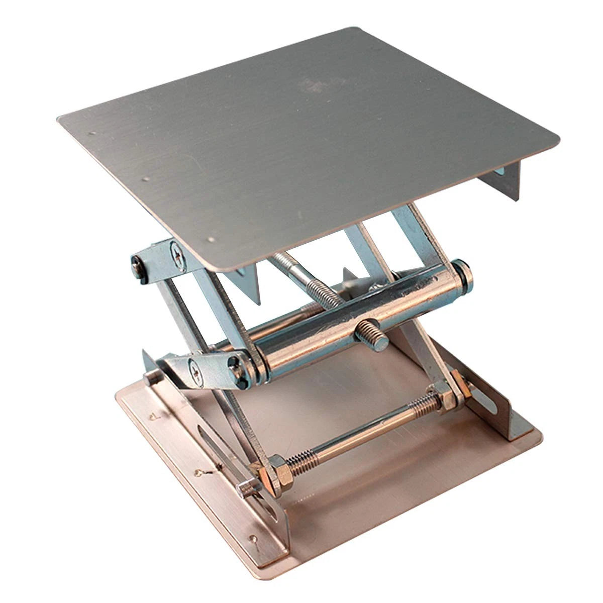Stainless Steel Lab Jack Stand Table Lift Laboratory Mini Scissor Silver