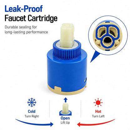 25mm Ceramic Faucet Cartridge Replacement,CUPC Certified,Kraus Blue-01