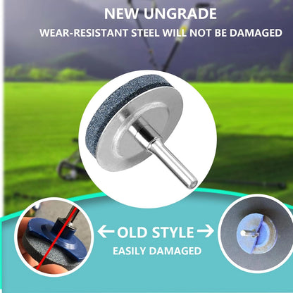 HIMOEPA Lawn Mower Blade Sharpeners, Upgraded Assist silver