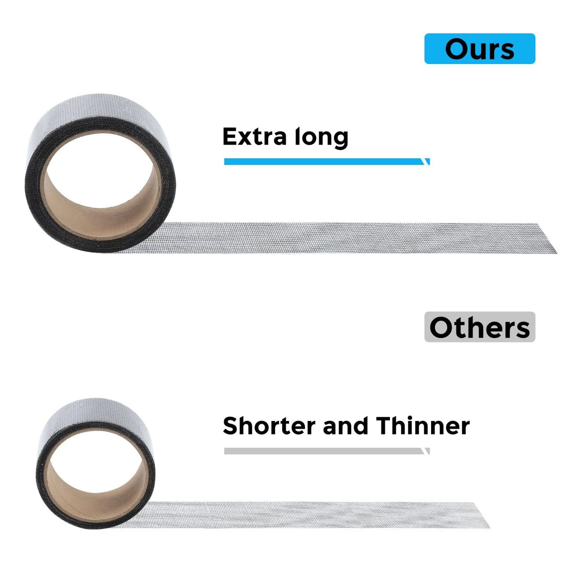 Secopad Black Window Screen Repair Tape, 2 in X 30 FT 2IN x 30FT,