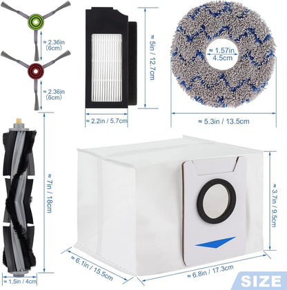 Replacement Parts for ECOVACS DEEBOT X1 OMNI Turbo T10 T20 Kit