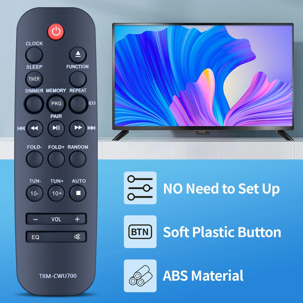 Replacement Remote Control For Victrola VS-120-MPL